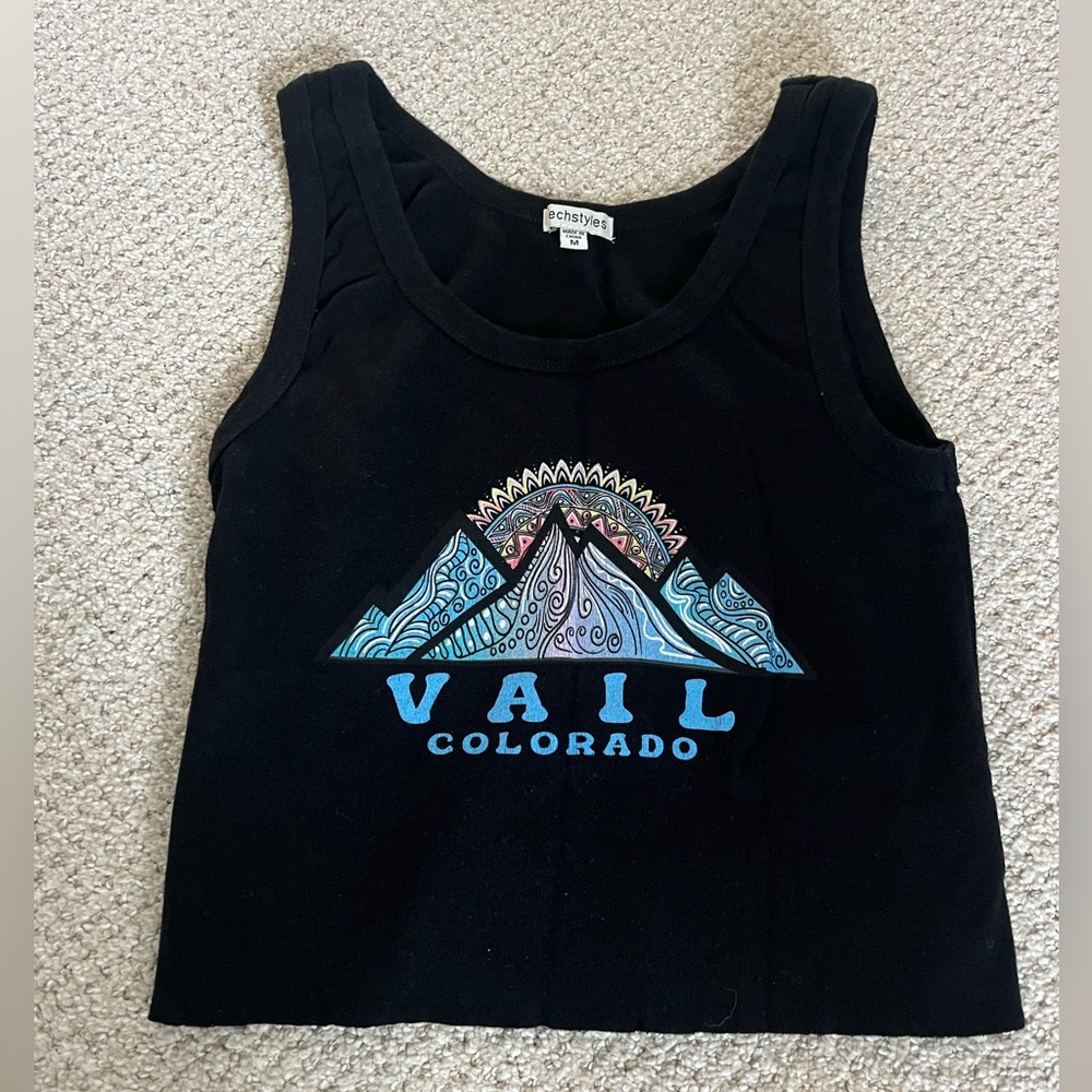 Vail cropped tank top cropped